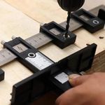 Cabinet Handle Jig Drill Guide Template Woodworking Knob Hole Punch Locator Tool