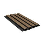 Co extrusion Square Slatted Composite Cladding Woodgrain Finish 2.5m / 3.6m