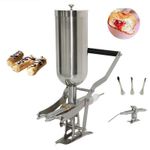 5L Commercial Manual Filling Machine Churros Filler Jam & Cream Stainless Steel
