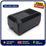 Black Vented Plastic Electronics Project Box Enclosure ABS Case 125x90x70mm DIY