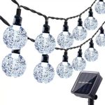 12M 100LED Solar Light Party Fairy Outdoor Retro Ball String Lights Patio Garden