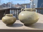 2 Chinese 12th or 13th Century Song/Yuan Celadon Jarlets. High Quality Glaze
