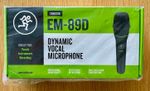 Mackie EM-89D Dynamic Vocal Microphone, clip, cable & pouch, BNIB full warranty