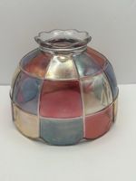 Vintage Westmoreland Multicolor Stained Glass Shade For Fairy Lamp