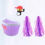 4 Pcs Scooter Basket for Kids Tassels and Bell Bike Set Toddler Child
