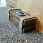 Wooden  Doorstop with Jute Rope Bumpers