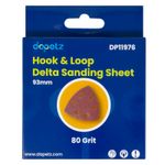 Mouse Sanding Sheet 93mm 80 Grit Sandpaper For Bosch, Makita,Black & decker 5x