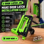 Tubular Latch Jig Router Template Fully Customisable Sizes For 35-44mm Door