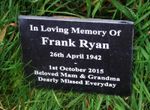 Personalised Natural Granite Memorial Plaque Grave Marker Headstone Engraved