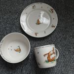 GUESS HOW MUCH I LOVE YOU 3pce BREAKFAST SET .CERAMIC. 2009.