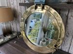 12 inch Brass Porthole Mirror Nautical Wall Decor Working Ship Cabin Window Gift
