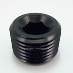 1/4 NPT Hex Allen Key BLACK BLANKING PLUG BUNG BLOCKER Male Fuel Oil Adapter