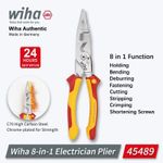 Wiha VDE 8in1 Multi-Function Installation/ Industrial Pliers