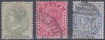 (F404-36) 1860 Malta mix of 3stamps QVIC stamp 1/2d to 2d (AK) 