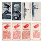 x4 Cards - 1915 Wills Scissors Britain’s Defenders Cigarette WWI Naval Military