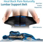 Back Brace for Lower Back Pain Relief Sciatica Breathable Lumbar Support Belt UK