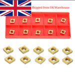 20PCS CCMT21.51/ CCMT060204 US735 Carbide Inserts For Lathe Turning Tool Holder