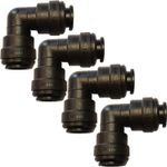 John Guest 12mm Equal Elbow Push Fit Pipe Water Fitting Connector **4 Pack**