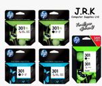 HP 301 / 301XL Black & Colour Ink Cartridges Original