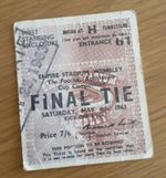 Original 1963 FA Cup Final Ticket Stub Manchester United V Leicester City
