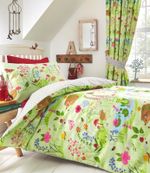 KIDS BLUEBELL WOODS NATURE PRINT WOODLAND ANIMALS DUVET SET SINGLE & DOUBLE