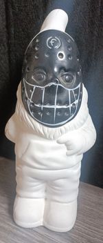 Firetrap Collectible  "Deadly Gnome" Ceramic White/Black Figurine 30cm