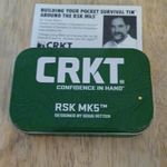 CRKT RSK MK5 EMPTY Lightweight Green Metal Survival Tin Set w/ Instructions 2730