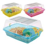 Hamster Guinea Pig Pet Animal Terrarium Cage Play Wheel House Hutch Enclosure