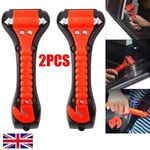 2PCSEmergency Car Safety Escape Hammer SeatBelt Cutter Tool Window Glass Breaker