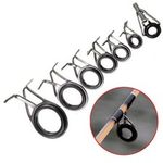 7Pcs Ceramic 7 Sizes Fishing Rod Guide Tips Top Eye Rings Line Repair Kit Set UK