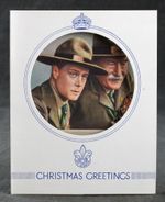 1937 BOY SCOUT CHRISTMAS CARD EDWARD VIII PRINCE of WALES LORD BADEN POWELL RB3