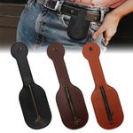 Portable Men Defense Change Storage Bag Simple Zipper Leather Beat Coin Purse