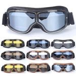 Motorcycle Windproof Goggles Retro Vintage Motorbike Glasses Bike Sports Eyewear