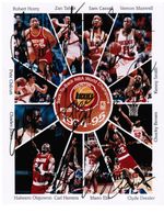 Houston Rockets 1994-95 NBA Championship Team Signed 8x10 Photograph COA RARE