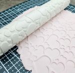 Heart Rolling Pin Embossed Fondant Icing Cake Decorating Pastry Crafts Stamp