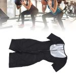 Full Body Short Sleeve Sweat Suit Stretchy Sweat Sauna Suit Waist Trainer Bo HG5