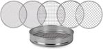 Garden Soil Sieve Stainless Steel Potting Bonsai Compost Fine Mesh With 5 Filter