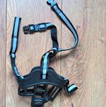 Black Basket Dog Muzzle Plastic & Nylon Adjustable Straps Size 5 (L)