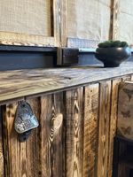 20m² Scorched Reclaimed Pallet Wood -Wall Cladding Recycled Timber Planks Boards