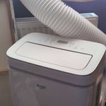 Bush 12000 BTU Portable Air Conditioner with Heat Function, White