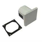 Mains Hook Up Inlet Socket 240V (White Flush Fitting Caravan 3 Pin Electric)