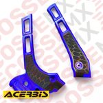 YAMAHA YZ125 YZ250 ACERBIS X-GRIP FRAME GUARDS BLUE/BLACK 2006-2025