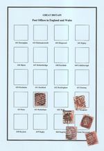 GB England & Wales NUMERAL POSTMARKS Album Pages to print in PDF format/CD