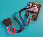 PWM speed control module for model trains 0-12v  WITH Reversing Switch Attached.