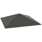 Outsunny 3 x 3(m) Gazebo Canopy Replacement Cover with Drain Holes, Grey