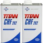 FUCHS TITAN CHF 202 Power Steering Central Hydraulic Fluid Automotive 1 Litre x2