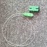 6x Fibre Optic Pigtail Single Mode 2 foot  SC APC Connector