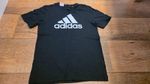 Adidas Black Big Badge of Sport Logo Short Sleeve T-Shirt Size Kids 11-12 Years