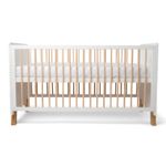 Clair de Lune Essentials Cot Bed Adjustable Height Baby/Toddler Crib 145 x 75 cm