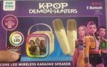 New Kpop K-pop Huntrix Demon Hunter LED Wireless Karaoke Speaker &2 Microphones